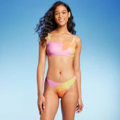 Women's High Leg Cheeky Bikini Bottom - Wild Fable™ Pink/Orange/Yellow Tie-Dye -Wild Fable Store GUEST 5c2bf1cd fd18 4377 8a7b 77b5ee2144c0