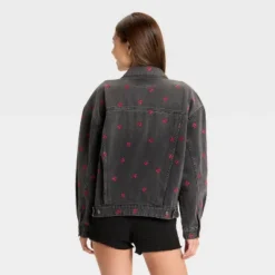 Women's Denim Oversized Trucker Jacket - Wild Fable™