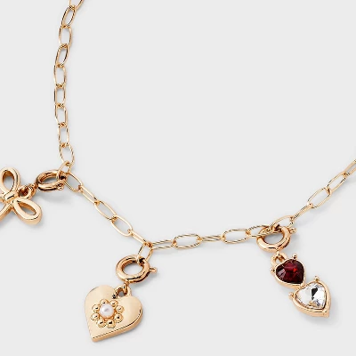 Build Your Own Heart And Butterfly Charm Necklace - Wild Fable™ Gold 5 Build Your Own Heart And Butterfly Charm Necklace - Wild Fable™ Gold - Image 3