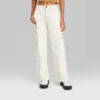 Women's High-Rise Cargo Baggy Jeans - Wild Fable™ Off-White 1 Women's High-Rise Cargo Baggy Jeans - Wild Fable™ Off-White -Wild Fable Store GUEST 69cca93f f00d 4227 b414 f6bcea4c6b33