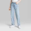 Women's High-Rise 90's Relaxed Slashed Straight Jeans - Wild Fable™ Light Wash 2 Women's High-Rise 90's Relaxed Slashed Straight Jeans - Wild Fable™ Light Wash -Wild Fable Store GUEST 6fcceb50 fe06 43f8 8fe5 f01e563a4db8