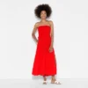 Women's Smocked Tiered Maxi A-Line Dress - Wild Fable™ Red 2 Women's Smocked Tiered Maxi A-Line Dress - Wild Fable™ Red -Wild Fable Store GUEST 70cc0e80 442c 4241 8bea deb337dcd78b
