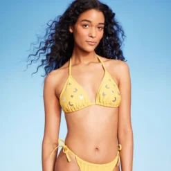Women's Sequin Detail Triangle Bikini Top - Wild Fable™ Yellow 15 Women's Sequin Detail Triangle Bikini Top - Wild Fable™ Yellow -Wild Fable Store GUEST 7556a69d 4864 4f92 9639 034b99bb3401