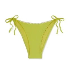 Women's Crochet Trim Side-Tie High Leg Extra Cheeky Bikini Bottom - Wild Fable™ Green -Wild Fable Store GUEST 78e8218d 42a3 4b95 af6d 809a1c722889