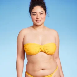 Women's Knot-Front Bandeau Bikini Top - Wild Fable™ Yellow 11 Women's Knot-Front Bandeau Bikini Top - Wild Fable™ Yellow -Wild Fable Store GUEST 79082055 08e7 436f 874a 9cad80e227e4