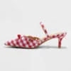 Women's Lysandra Gingham Eyelet Kitten Heels - Wild Fable™ Red -Wild Fable Store GUEST 7a3f53de f1a6 4f6d ac28 b8d8627f9917