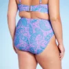 Women's Paisley Print High Waist Medium Coverage High Leg Bikini Bottom - Wild Fable™ Blue/Pink 2 Women's Paisley Print High Waist Medium Coverage High Leg Bikini Bottom - Wild Fable™ Blue/Pink -Wild Fable Store GUEST 7e718ac6 ff09 44e1 bafd cf40478bbebc