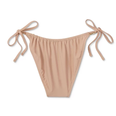 Women's Chain Detail Side-Tie Adjustable Coverage Bikini Bottom - Wild Fable™ Brown 8 Women's Chain Detail Side-Tie Adjustable Coverage Bikini Bottom - Wild Fable™ Brown - Image 6