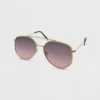 Women's Metal Geometric Aviator Sunglasses - Wild Fable™ Gold -Wild Fable Store GUEST 80cf21dd 0f2b 4cda 8552 be80504eb717