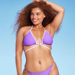 Women's Strappy Ring Front Triangle Bikini Top - Wild Fable™ Purple 11 Women's Strappy Ring Front Triangle Bikini Top - Wild Fable™ Purple -Wild Fable Store GUEST 83227e34 bda3 4580 a111 25f1c2a1cac2