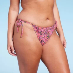 Women's Side-Tie Cheeky Bikini Bottom - Wild Fable™ Pink Floral Print 11 Women's Side-Tie Cheeky Bikini Bottom - Wild Fable™ Pink Floral Print -Wild Fable Store GUEST 87a6228f 81cb 4fed bfe6 fb1909ec3476