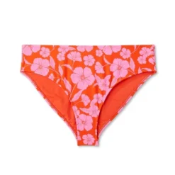 Women's High Leg Extra Cheeky Low-Rise Bikini Bottom - Wild Fable™ Orange/Pink Tropical Print -Wild Fable Store GUEST 8efded8f 6ab1 4acd 9f33 9272e8b22c8e