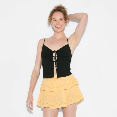 Women's Game Day Flyaway Woven Tank Top - Wild Fable™ 3 Women's Game Day Flyaway Woven Tank Top - Wild Fable™