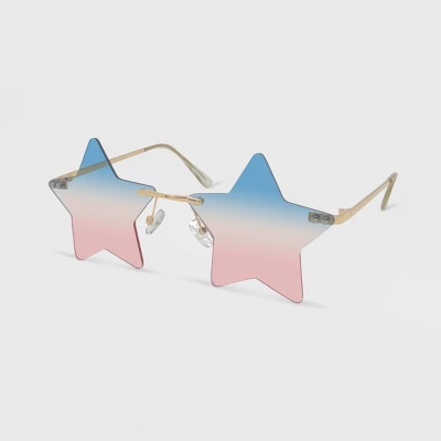 Women's Rimless Novelty Two-Tone Star Sunglasses - Wild Fable™ Gold 3 Women's Rimless Novelty Two-Tone Star Sunglasses - Wild Fable™ Gold
