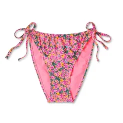 Women's Side-Tie Cheeky Bikini Bottom - Wild Fable™ Pink Floral Print 13 Women's Side-Tie Cheeky Bikini Bottom - Wild Fable™ Pink Floral Print -Wild Fable Store GUEST 96d74876 9afb 4780 b3a8 e2115c4d8b30