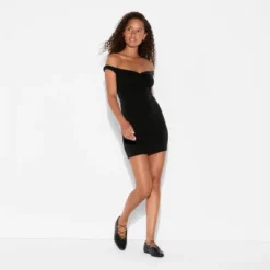Women's Off The Shoulder Mini Bodycon Dress - Wild Fable™