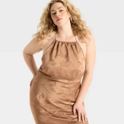 Women's Jacquard Maxi Empire Waist Dress - Wild Fable™ Brown Floral -Wild Fable Store GUEST 98cc02ef 2a4d 4bc8 8e30 ba229fff85f5