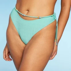 Women's Beaded Side-Tie Extra Cheeky Extra High Leg Bikini Bottom - Wild Fable™ -Wild Fable Store GUEST 98fd8e57 3075 48cd b002 3246721bd43f