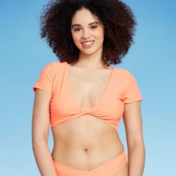 Women's Twist-Front Short Sleeve Bralette Bikini Top - Wild Fable™ 12 Women's Twist-Front Short Sleeve Bralette Bikini Top - Wild Fable™ -Wild Fable Store GUEST 9984104b e652 4f42 a362 298e22baa07a