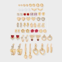 Floral And Heart Earring Set 30pc- Wild Fable™ Red/Gold/Pink 7 Floral And Heart Earring Set 30pc- Wild Fable™ Red/Gold/Pink -Wild Fable Store GUEST 9a942c53 c879 44fb aff1 282c6370775f