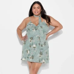 Women's Twist Front Scarf Mini Dress - Wild Fable™ Dark Green Floral 9 Women's Twist Front Scarf Mini Dress - Wild Fable™ Dark Green Floral -Wild Fable Store GUEST 9afe324d f51b 46f8 b7e1 b1df67d017ed