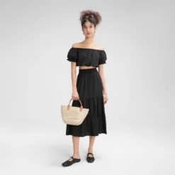 Women's Wide Shirred Waistband A-Line Skirt - Wild Fable™ -Wild Fable Store GUEST 9c6a507d 4aef 4262 ab49 971ce1b22394