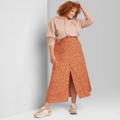 Women's Button-Front Printed Midi Skirt - Wild Fable™ 11 Women's Button-Front Printed Midi Skirt - Wild Fable™ -Wild Fable Store GUEST 9d3f549e f5e4 4c8c b693 d1363458e0f5