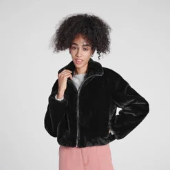Women's Zip-Front Faux Fur Jacket - Wild Fable™ -Wild Fable Store GUEST 9e3eb3f1 bc13 4522 a34f 9c7e4b292dcf