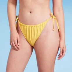 Women's Side-Tie Ultra High Leg Adjustable Coverage Bikini Bottom - Wild Fable™ Yellow 14 Women's Side-Tie Ultra High Leg Adjustable Coverage Bikini Bottom - Wild Fable™ Yellow -Wild Fable Store GUEST 9f93be20 36fa 4a1d 8e8f ec05d2d6fa7c