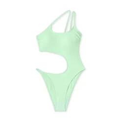 Women's One Shoulder Cut Out One Piece Swimsuit - Wild Fable™ Light Green 11 Women's One Shoulder Cut Out One Piece Swimsuit - Wild Fable™ Light Green -Wild Fable Store GUEST a0fa35e7 6cf3 4ce4 a7b9 eccdfa004996