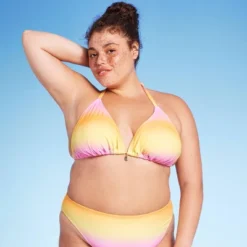 Women's Triangle Bikini Top With Shell Charm - Wild Fable™ -Wild Fable Store GUEST a2d169ca ee7e 4394 815d fa311c885912