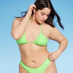 Women's Terry Textured U-Neck Multi-Way Bralette Bikini Top - Wild Fable™ Tropical Green 22 Women's Terry Textured U-Neck Multi-Way Bralette Bikini Top - Wild Fable™ Tropical Green -Wild Fable Store GUEST a309b754 293d 4983 8e44 cd10635dae70