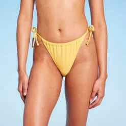 Women's Side-Tie Ultra High Leg Adjustable Coverage Bikini Bottom - Wild Fable™ Yellow 19 Women's Side-Tie Ultra High Leg Adjustable Coverage Bikini Bottom - Wild Fable™ Yellow -Wild Fable Store GUEST a3f2911b 4a02 405c b2e7 57f592422947