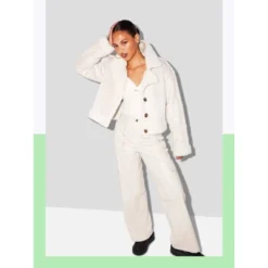 Women's High-Rise Straight Leg Faux Leather Cargo Pants - Wild Fable™