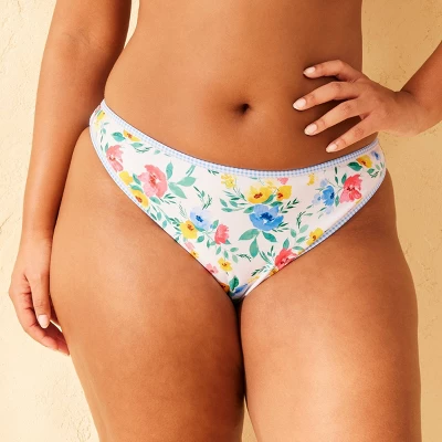 Women's Contrast Binding Mid-Rise Ultra High Leg Super Cheeky Bikini Bottom - Wild Fable™ 5 Women's Contrast Binding Mid-Rise Ultra High Leg Super Cheeky Bikini Bottom - Wild Fable™ - Image 3