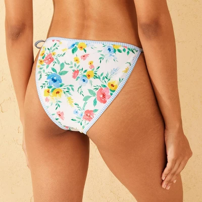 Women's Contrast Binding Low-Rise High Leg Cheeky Bikini Bottom - Wild Fable™ 3 Women's Contrast Binding Low-Rise High Leg Cheeky Bikini Bottom - Wild Fable™