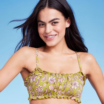 Women's Ruffle Detail Bralette Bikini Top - Wild Fable™ 4 Women's Ruffle Detail Bralette Bikini Top - Wild Fable™ - Image 2