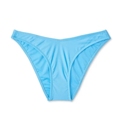 Women's V-Front High Leg Cheeky Bikini Bottom - Wild Fable™ Bright Blue 6 Women's V-Front High Leg Cheeky Bikini Bottom - Wild Fable™ Bright Blue - Image 4