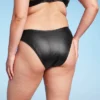 Women's Faux Leather High Leg Extra Cheeky Bikini Bottom - Wild Fable™ Black -Wild Fable Store GUEST c044c550 af0e 4e0c 9292 977168e5828f