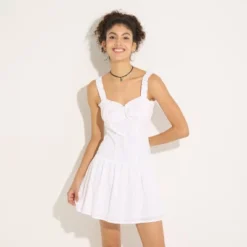 Women's Eyelet Ruffle Babydoll Dress - Wild Fable™ Fresh White -Wild Fable Store GUEST c3754081 e9a1 48ed b12b d4891b46d70d