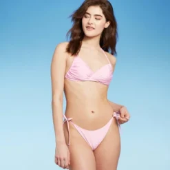 Women's Side-Tie Scoop Front High Leg Cheeky Bikini Bottom - Wild Fable™ Light Pink Lurex 10 Women's Side-Tie Scoop Front High Leg Cheeky Bikini Bottom - Wild Fable™ Light Pink Lurex -Wild Fable Store GUEST c4c9c03f b1fb 4a4c b667 4fb47f651eba