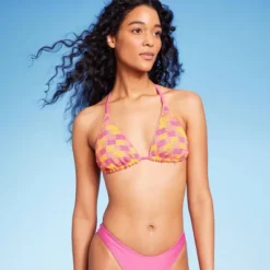 Women's Space Dye Crochete Triangle Bikini Top - Wild Fable™ Orange/Magenta -Wild Fable Store GUEST c593c657 1607 4e0e bb41 5b336b5f14fb
