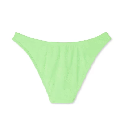 Women's Terry Textured High Leg Cheeky Bikini Bottom - Wild Fable™ Green 8 Women's Terry Textured High Leg Cheeky Bikini Bottom - Wild Fable™ Green - Image 6