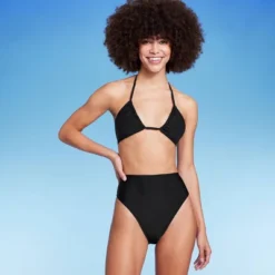 Women's High Leg Cheeky High Waist Bikini Bottom - Wild Fable™ Black 10 Women's High Leg Cheeky High Waist Bikini Bottom - Wild Fable™ Black -Wild Fable Store GUEST ca4f125e 7f68 4470 b6de 76d5c3e267be