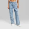 Women's High-Rise Cargo Baggy Jeans - Wild Fable™ Medium Wash 1 Women's High-Rise Cargo Baggy Jeans - Wild Fable™ Medium Wash -Wild Fable Store GUEST ca99df66 bb6c 4469 9907 dfa7681662f4