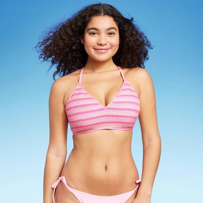 Women's Striped Crochet Bralette Bikini Top - Wild Fable™ 10 Women's Striped Crochet Bralette Bikini Top - Wild Fable™ - Image 8