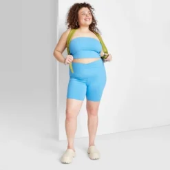 Women's High-Rise Polyester Bike Shorts - Wild Fable™ -Wild Fable Store GUEST ccc5cfc3 2eaa 49d8 85c3 4827dd713ac1