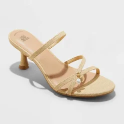 Women's Brodie Strappy Raffia Charm Heels - Wild Fable™ Tan -Wild Fable Store GUEST cdcb761f cd05 44d2 a22d 9539821bea7a