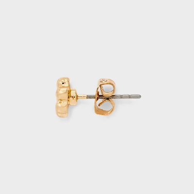 Flower Rose Vine Hoop Earring Set 2pc - Wild Fable™ Gold/Red 4 Flower Rose Vine Hoop Earring Set 2pc - Wild Fable™ Gold/Red - Image 2