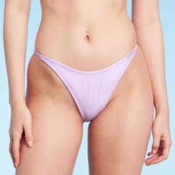 Women's Side Tab High Leg Cheeky Bikini Bottom - Wild Fable™ Shiny Light Purple -Wild Fable Store GUEST ce65d285 d1ae 4fe5 b711 a3b9b598342f